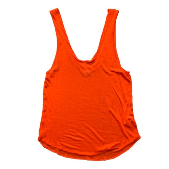 Aritzia Wilfred Women's Tank Top Cropped Sleeveless Bright Orange Size XS - Picture 13 of 13